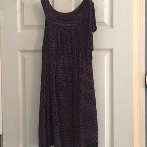 Sleeveless Purple/Black pattern dress
